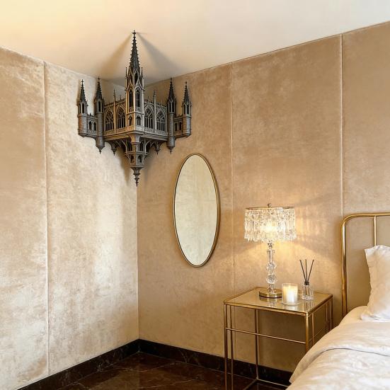 3D Угловое Настенное Искусство Оптическая Иллюзия Угловая Наклейка на Стену Большая Абстрактная Съемная Наклейка на Стену для Декора Гостиной Офиса