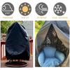1/2Pcs Egg Chair Cover Patio Hanging Chair Protector Cover with Zipper Waterproof Anti UV Sun Wicker Egg Swing Chair Covers