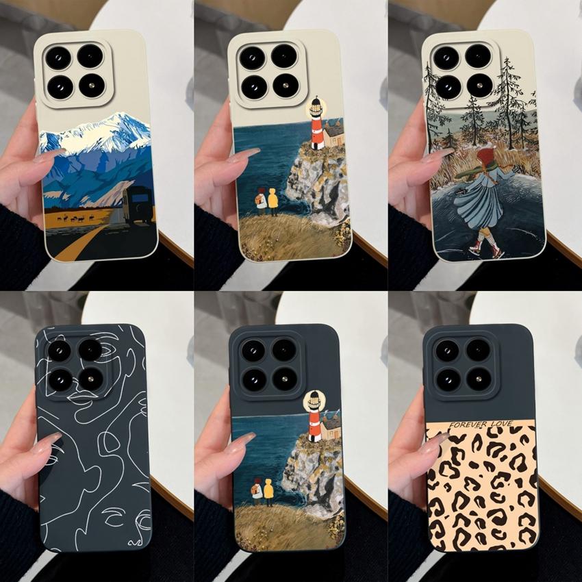 Для Xiaomi 17 Pro Max Poco C71 C75 M7 M8 F7 F8 14 14T 15 15T Чехол Ретро Леопардовый Принт Премиальный Жидкий Силикон Защита от Падений Чехол для Xiaomi