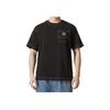Puma Logo Pocket Design Breathable Casual Sports Round Neck Short Sleeve Drop Shoulder T-Shirt Unisex Tops Black 626858-01
