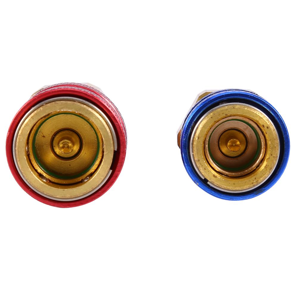 R134a Автомобильный быстроразъемный соединитель латунные адаптеры коллектор переменного тока с низкой и высокой стороны