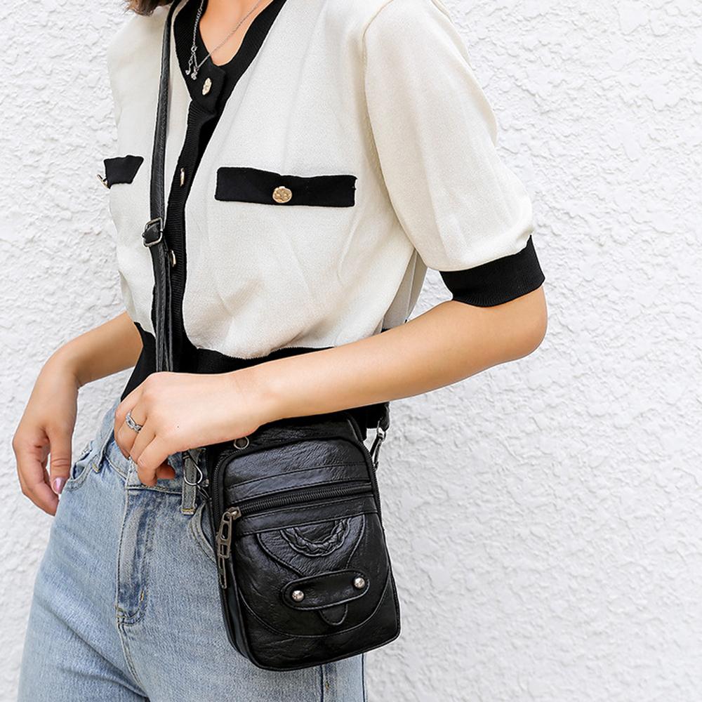 Винтажные кошельки для женщин, сумка через плечо, ретро сумки через плечо из искусственной кожи, маленькие сумки через плечо для