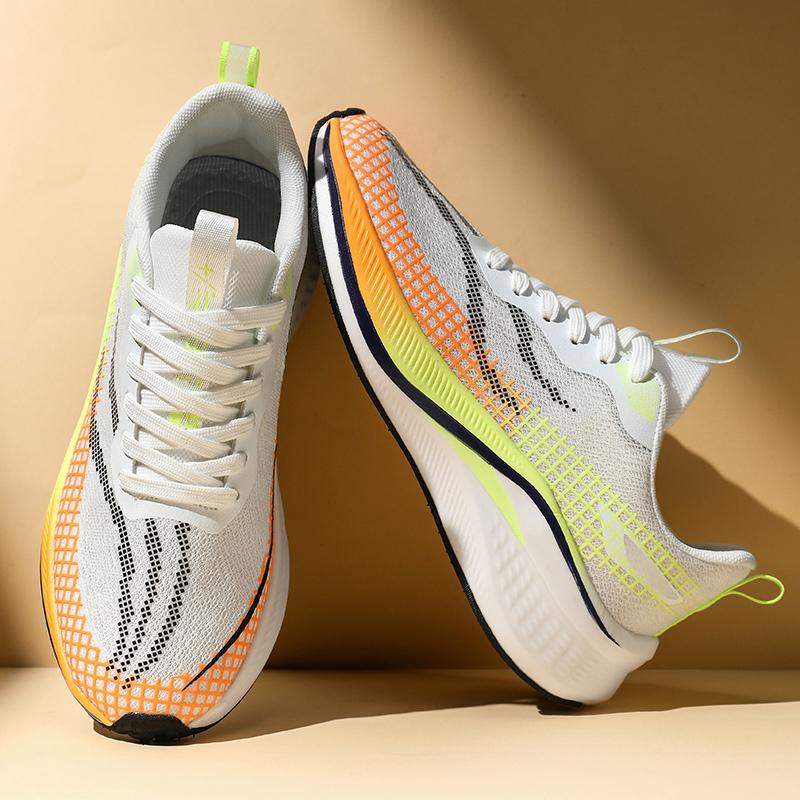 Модный бренд высокого класса Мужские гоночные кроссовки для бега Мягкие эластичные Противоскользящие Мужские сетчатые повседневные кроссовки Летние легкие кроссовки для ходьбы
