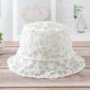 Pure Color Caps Sun Protection Summer Hat Mesh Basin Lace Bucket Hat Sun Cap Female Hats Sun Hat