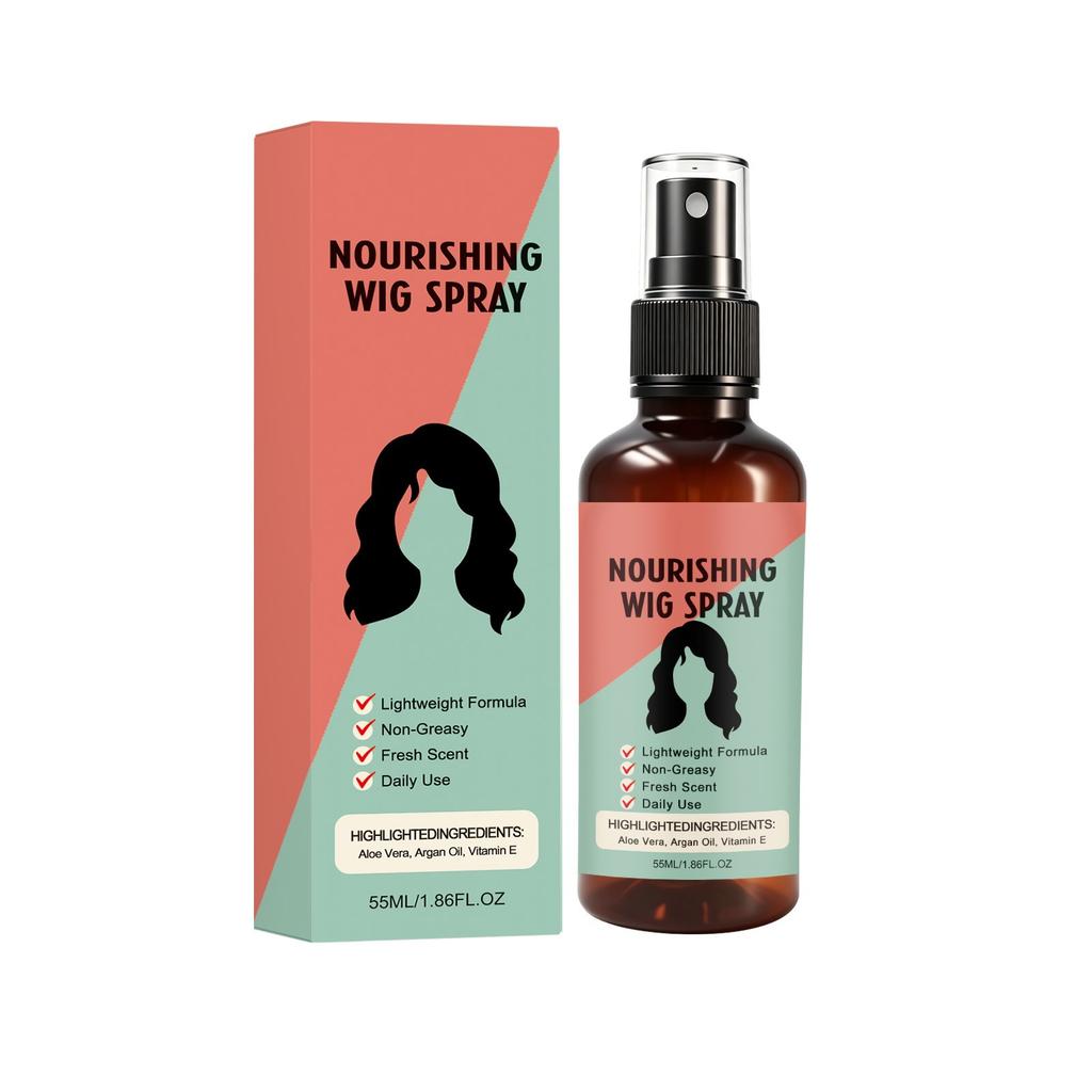 Moisturizing wig spray, special care spray for wigs to be smooth and silky, tangle-free and anti-frizz.