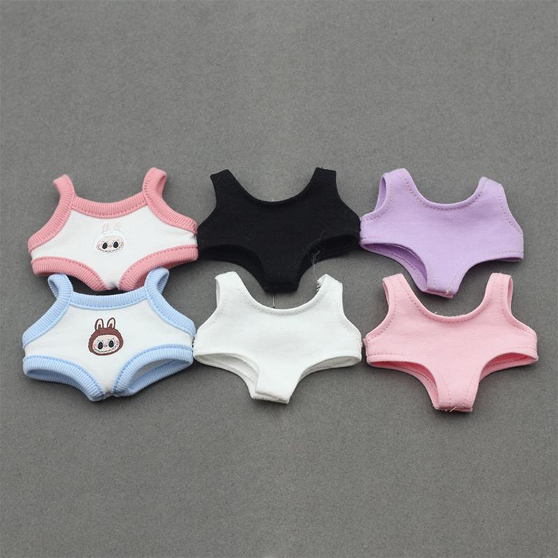 17 см милая мини-одежда плюшевая толстовка с капюшоном для кукол комбинезон одежда для фанатов комбинезоны без кукольных аксессуаров для Кореи Kpop V1 V2 Labubu Doll