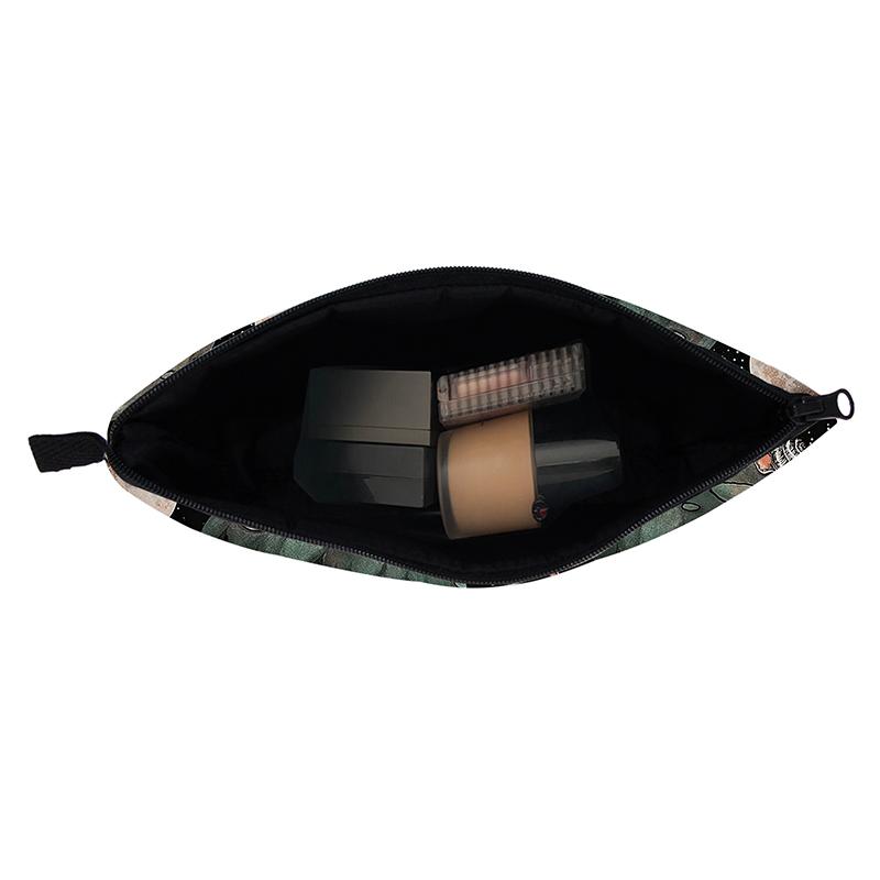 Косметичка с грибным узором, портативная косметичка на молнии, многофункциональная сумка для хранения, модная сумка для мытья туалетных принадлежностей, косметичка