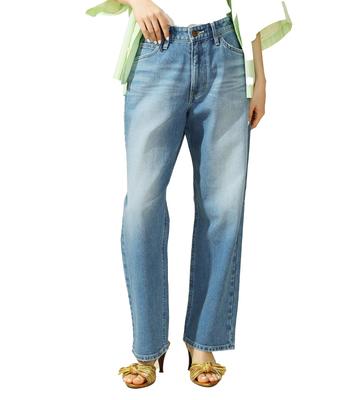 Lee Jeans Прямые Джинсы Большого Размера M [XXS-4L] Женские Брюки, Стрейч, Размеры, Синий,