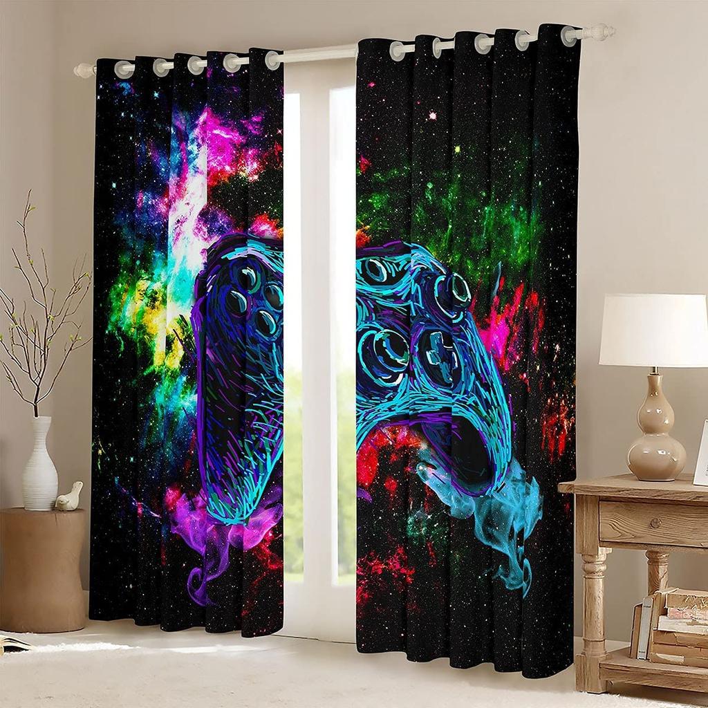 3D игровые шторы для гостиной тонкие полиэстеровые шторы занавески для окон ткань для спальни аксессуары декор