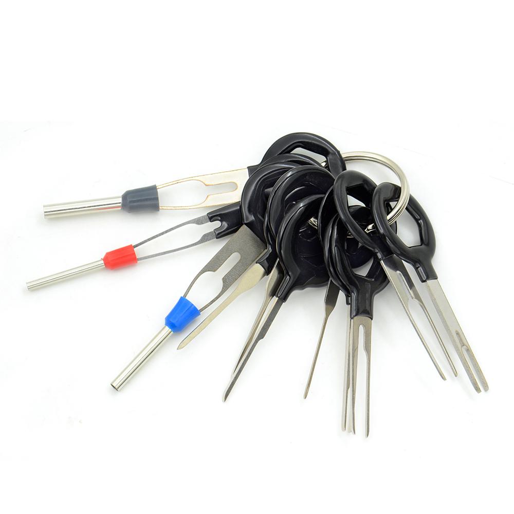 Auto Car Plug Circuit Board Wire Harness Terminal Extraction Pick Connector Crimp Pin Back Needle Remove Tool Set