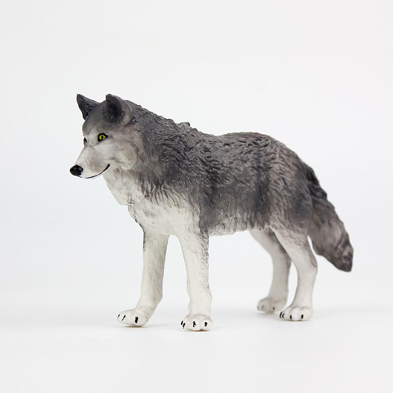 Игрушки-модели диких животных: Гепард, антилопа гну, северный олень, благородный олень, кенгуру, волк – твердые пластиковые украшения для детей