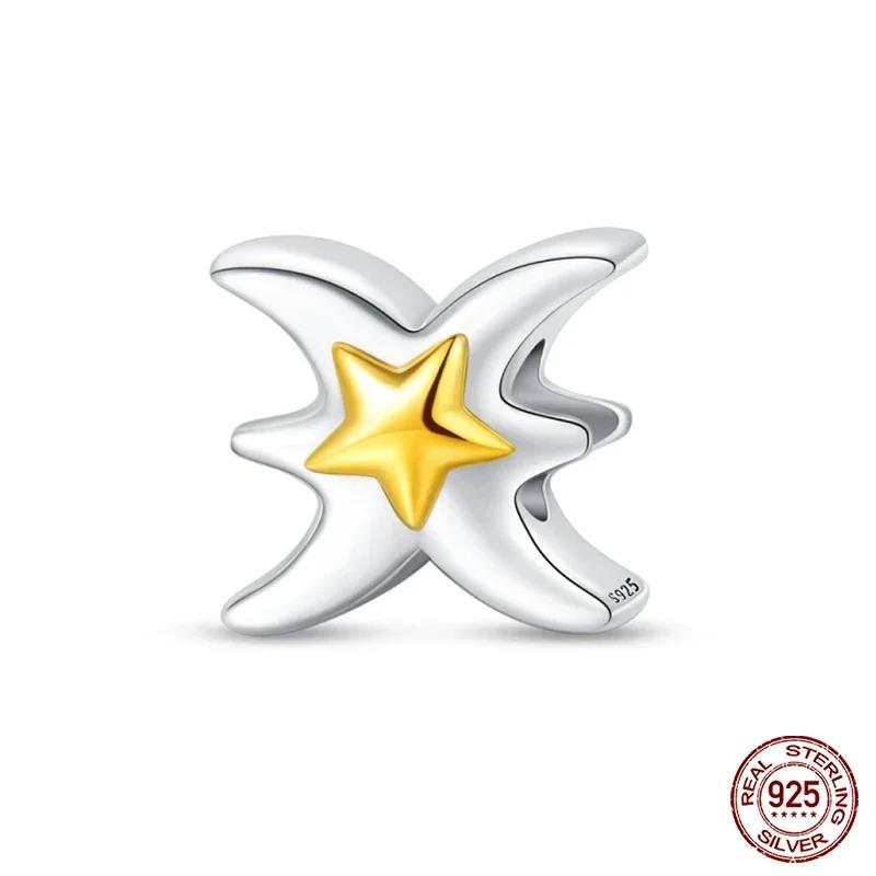 Кулоны Звезда Луна Ночное сияние Бусины Шишки Сосны Подходят для Браслетов Медь Красивые Цветы Подвески Бабочки DIY Ювелирные Изделия