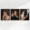 Abstract Vintage Funny Woman Portraits Posters Print Canvas Painting Wall Art Stinky Bathroom Pictures For WC Toilet Room Decor