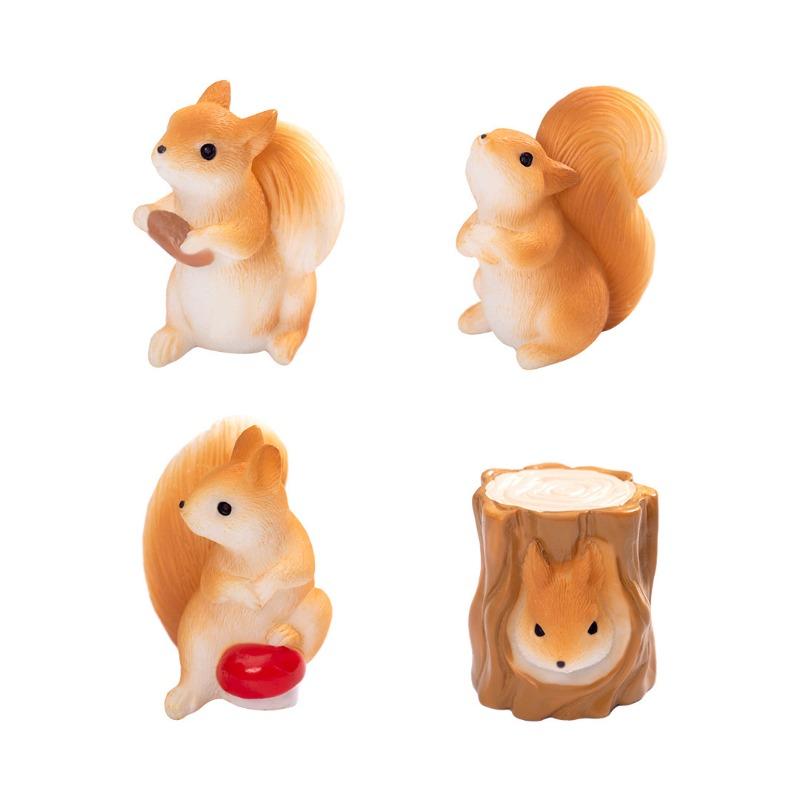 Мох Микро-ландшафтМилые Фигурки БелочекСадовые Ландшафтные Украшения Аксессуары, Мини-украшения