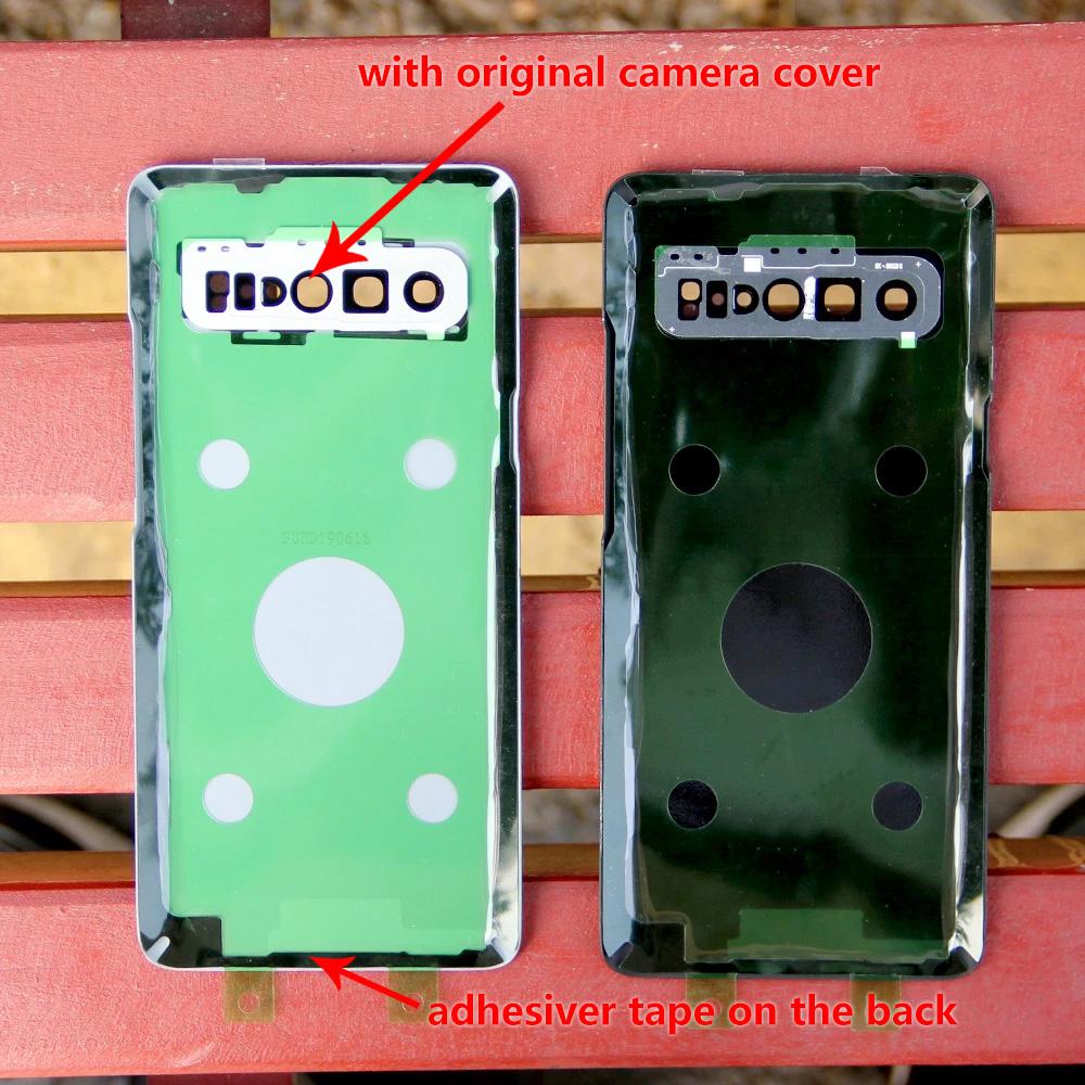 Оригинальная задняя крышка аккумулятора, стеклянный задний корпус для Samsung Galaxy S10 X SM-G9730 S10 Plus SM-G9750