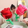 Creative Rose Throw Pillow Blanket Plush Toy Home Sofa Pillow Cushion Girls Office Nap Air Conditioner Blanket