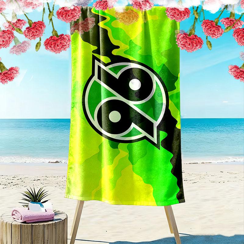 Пляжное полотенце Hannover 96, Большое, Мягкое, Быстросохнущее, для Пляжа, Кемпинга, Плавания