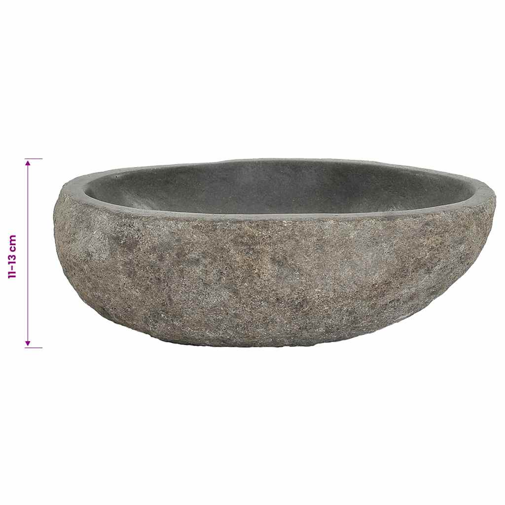 River Stone Oval Washbasin (29 38) * (24 31) cm