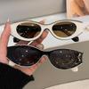 Модные винтажные солнцезащитные очки с овальной оправой, летние солнцезащитные очки UV400 для женщин, для улицы, путешествий, уличного стиля, солнцезащитные очки, водительские очки