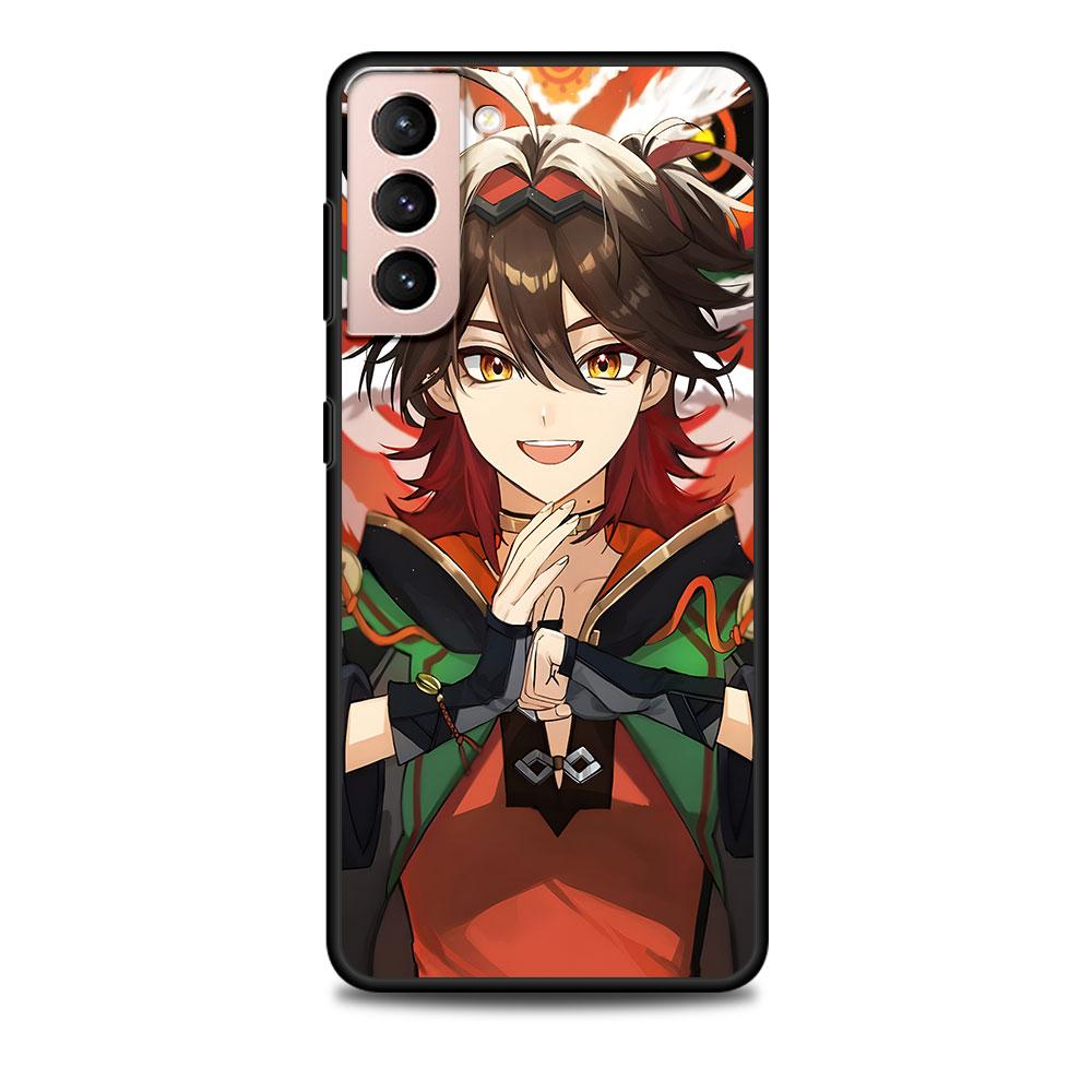 Чехол Gaming Genshin Impact для Samsung Galaxy S23 S21 S22 S20 FE S9 S10 S24 Ultra S10e S9 Plus, мягкий черный чехол-бампер из ТПУ