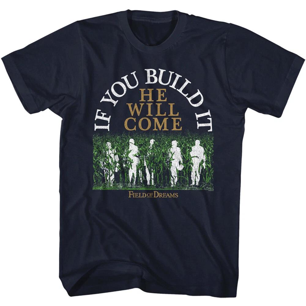 Field Of Dreams Baseball Players 1989 Movie If You Build It Men's T Shirt