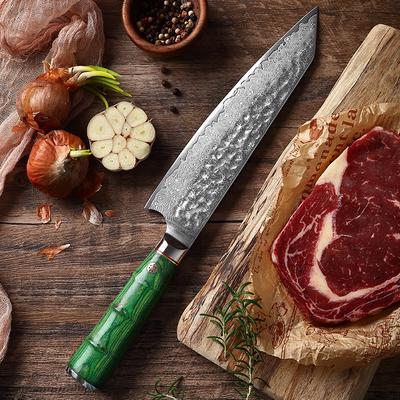 67 слоев дамасской стали, кухонный нож Кирицуке, нож для мяса, нож для мясника, овощерезка, слайсер