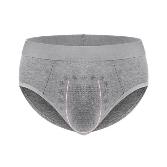 Men Briefs Elastic Mid-Waist Design Solid Color U-Convex Panties High Elasticity Comfortable Fit Underwear