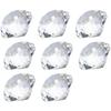 LONGWIN 30mm (1.2 Inch) Crystal Diamond Theme Dinner Party Table Decorations, Party Favors, Gifts for Kids, Pack of 8 (Clear)