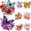 Watercolor Butterfly Iron On Patch Animal T-Shirt Design Diy Clothes Stickers Parches Ropa Heat Transfer Sticker Patch