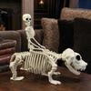 Halloween Yard Decoration Decoration, Skeleton Riding Dog Statue, 52cm Large Bone Figure for Texture Decor Display, Spooky Child Hound Haunted