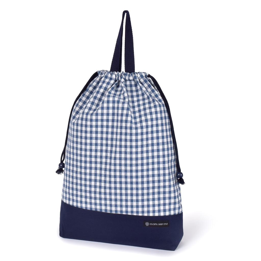 COLORFUL CANDY STYLE Набор Мешок на шнурке Сумка для спортивной одежды Фартук Кулинарный класс Помощник на кухне Треугольная бандана набор Большой синий Начальная школа