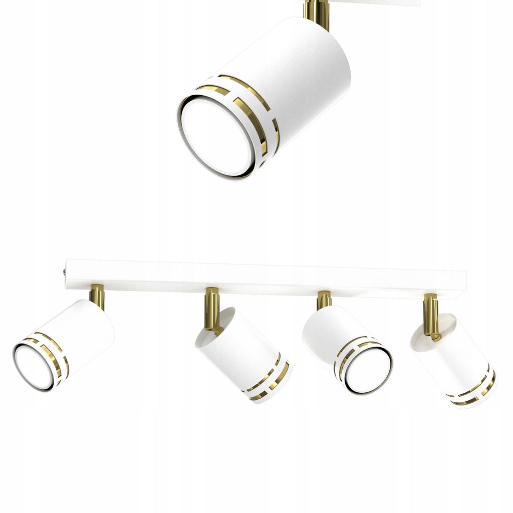 Plafon sufitowy reflektor biały złoty ruchomy led gx53 polska lampa spot