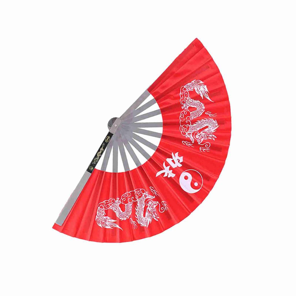 Нержавеющая сталь Тайцзи боевые искусства кунг-фу танец практика обучение выступление веер синий