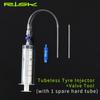 Tire Parts Road Bicycle Tire Tubeless Valves Rubber Hose Kit Tubeless Sealant Injector 60ml Syringe