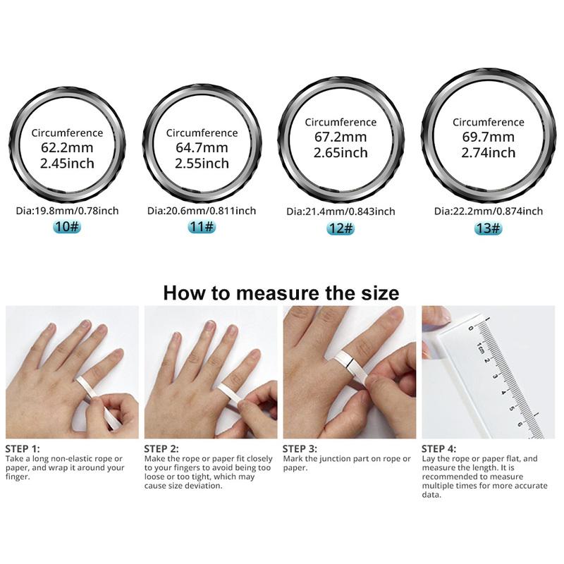 R11 Smart Ring, Fidget Spinner Anxiety Relieve Ring with Charging Case for Men, Health Sleep Monitor, 5ATM Waterproof