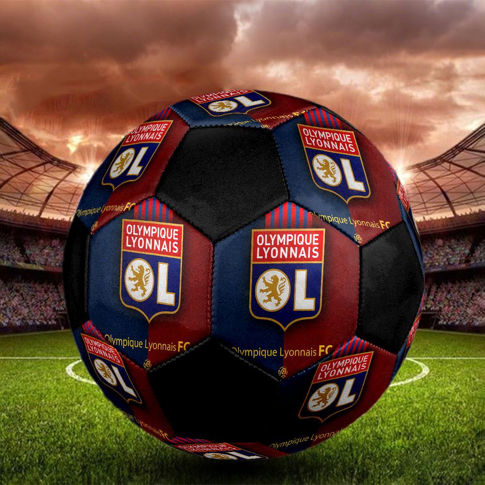 1PC OL size 5 soccer ball PrahaIndoor Soccer Ball Colorful All Ages Machine Stitched PVC Competition Ready Durable High-Bounce