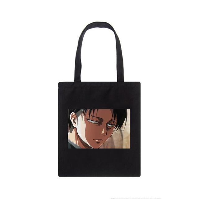 Attack On Titan Canvas Bag Japanese Anime Vintage Women Bag Hip-hop Big-capacity Casual Shopper Bag Harajuku Women Shoulder Bag