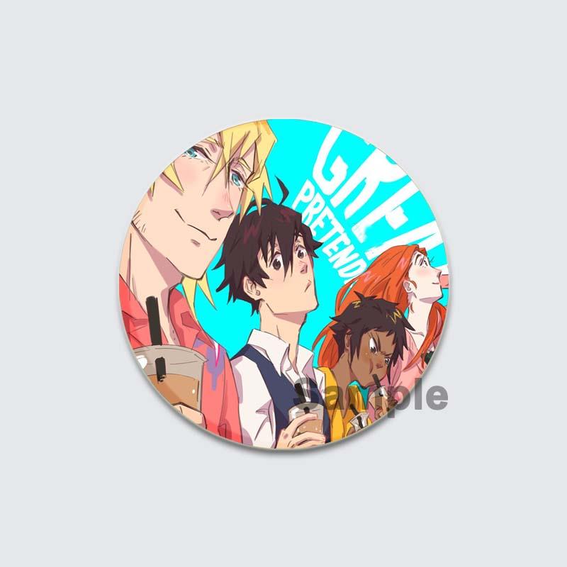 32/44/58mm Great Pretender Pin Round Cartoon Funny Snap-in Brooches for Backpack Cothes Accessories Anime Collection Badge Hat Decoration