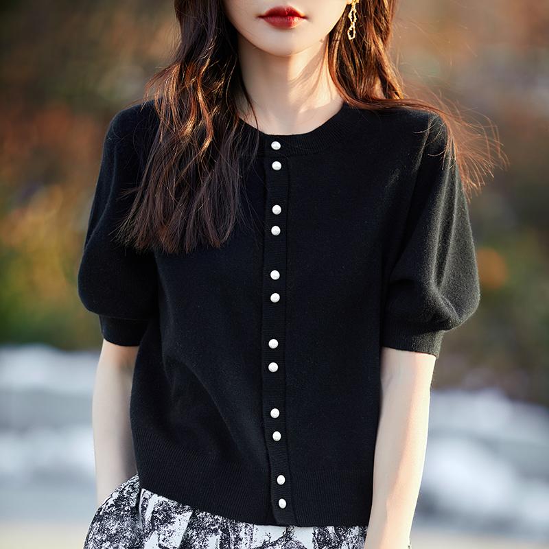 Женский легкий кардиган из 50% шерсти и 50% шелка Mulberry — универсальный трикотаж на все 4 сезона для комфорта и стиля в любое время года