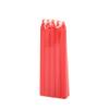 10-Pack Red & White Smokeless Emergency Candles for Power Outages & Candlelight Dinners