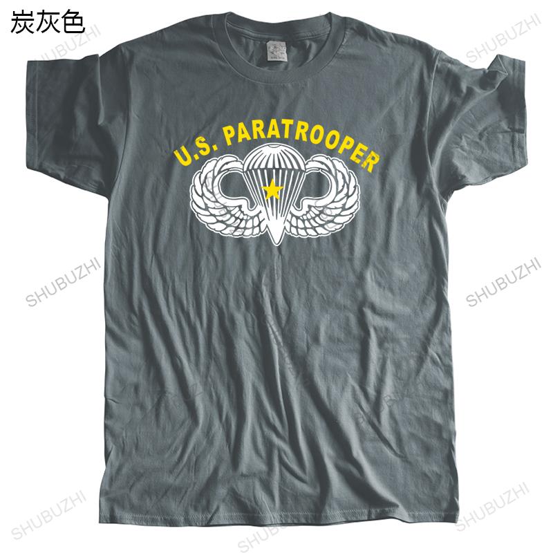 Unisex Oneck Tshirt Fashion Brand Tshirt Black New 82nd Airborne Division Combat Jump Wings Us Paratrooper Cotton Unisex Teeshirt