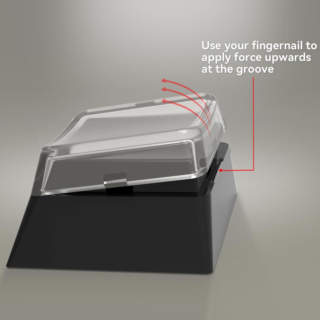 BTXETUEL Мгновенные двухслойные колпачки для клавиш с прозрачными защитными колпачками для самостоятельного изготовления съемных наклеек и вырезания из бумаги, совместимые с переключателями Cherry MX