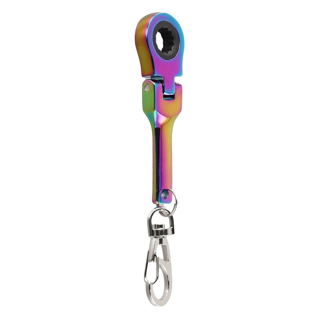 Key Chain Portable Wrench Mm Ratchet Spanner Movable Ratchet Wrench