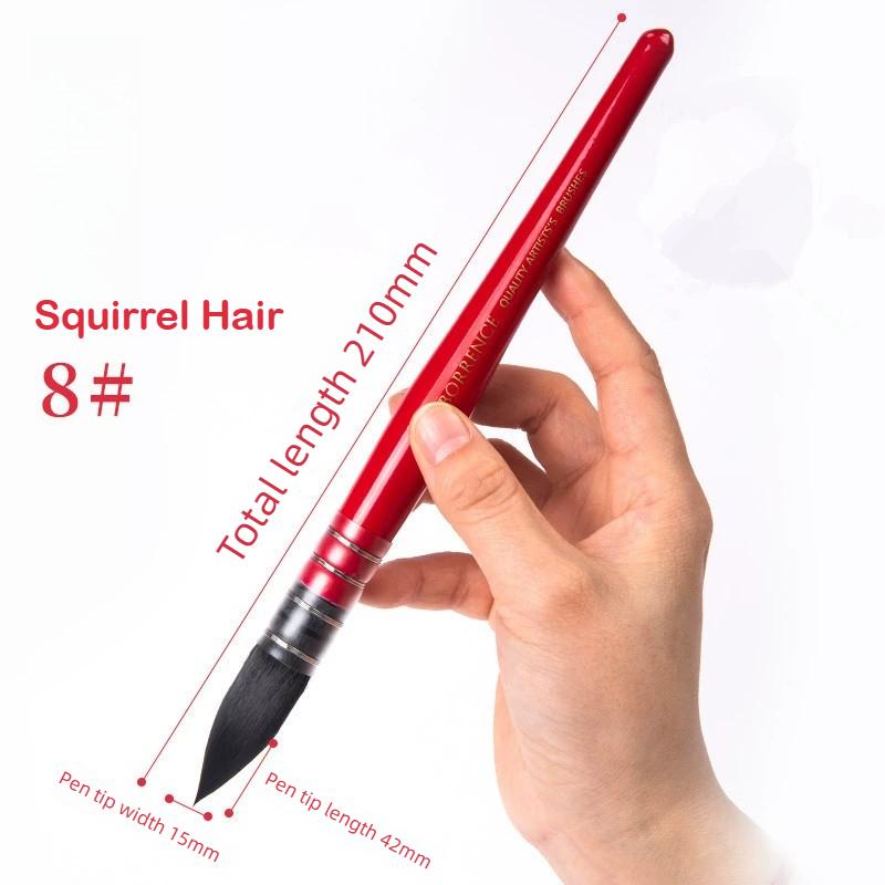 Squirrel Hair Round Head Pointed Mop Brush Watercolor Paint Brushes Gouache Brush Pen Art Hook Line Pen For School Art Supplies