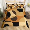 Circle Duvet Cover Geometry Bedding Set Abstract Swirls Stripe Line Art Comforter Cover Retro Patchwork Geometric Bed Set