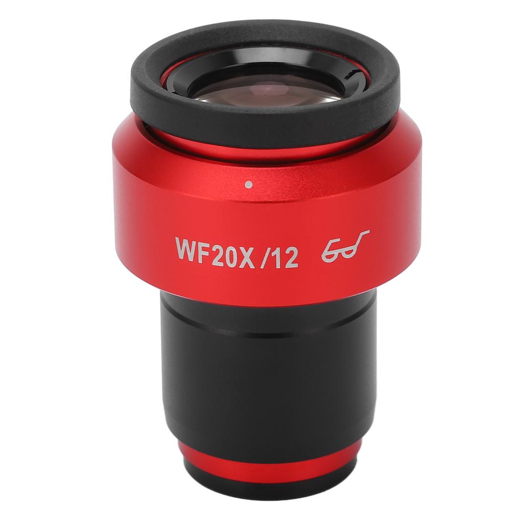 Окуляр WF20X/12 мм для микроскопа, линза окуляра, с регулируемой высокой точкой обзора, интерфейс 30 мм, широкоугольный окуляр для микроскопа