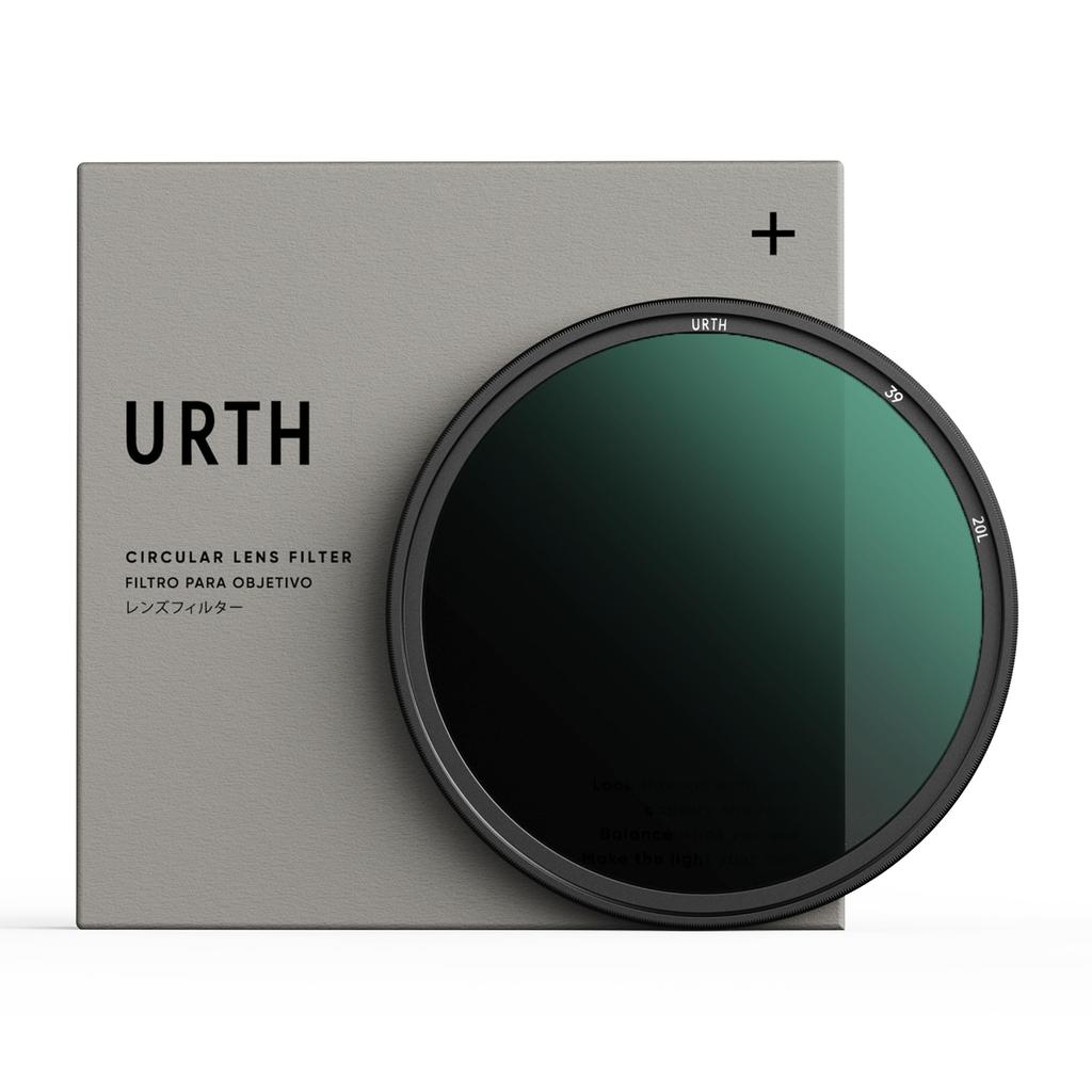 Фильтр Urth 39 мм ND16, 4 ступени, фиксированный фильтр ND, пропускание, 20-слойное нанооптическое стекло (Плюс+) (Высокий / Покрытие)