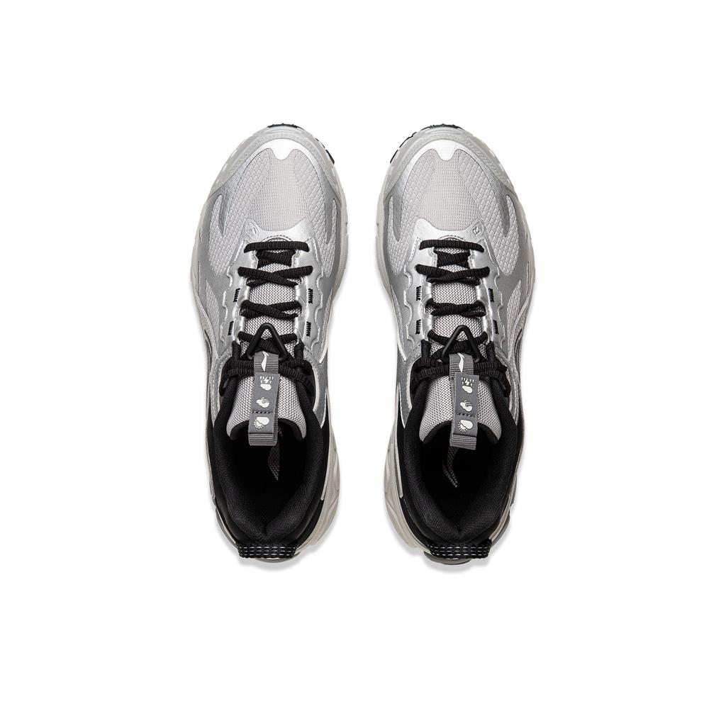 Новые кроссовки для трейлраннинга LiNing Fuyao 2.0, низкие, устойчивые к скольжению и истиранию, мужские, серебристо-серые