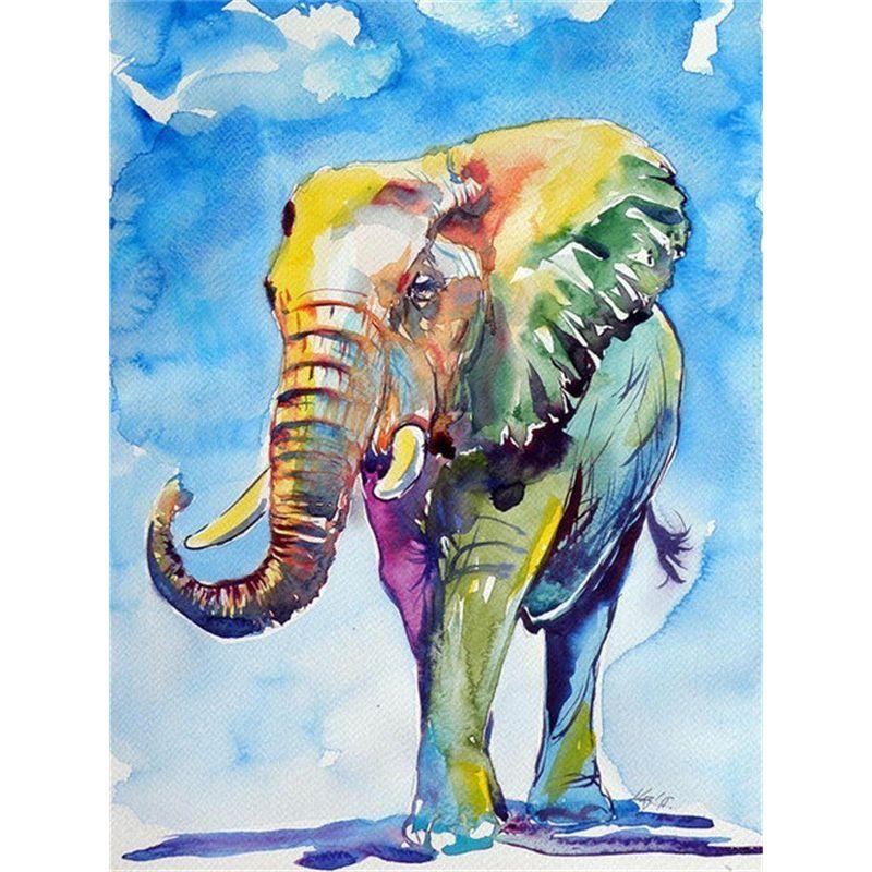 5D Diamond Painting Kit Peacock Elephant Animal Mosaic DIY Dandelion Diamond Embroidery Rhinestone Home Decoration