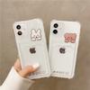 Cute Bear Cartoon Rabbit Shockproof Phone Case For Iphone 11 12 13 14 Pro Xs Max X Mini 7 8 6 Plus Soft Wallet Cover Card Holder